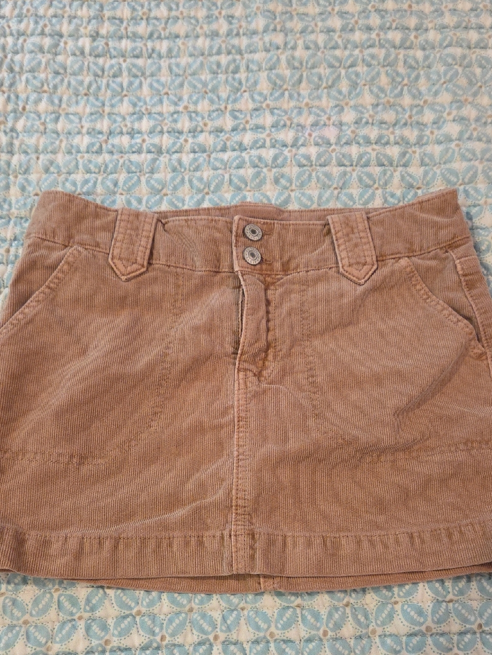 American Eagle Outfitters Tan Corduroy Mini Skirt
